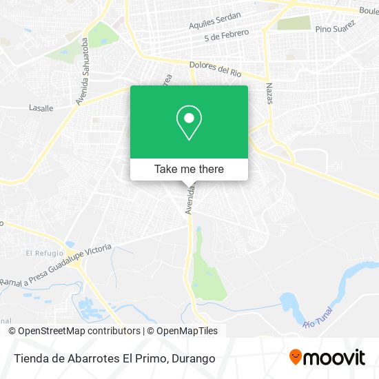 Tienda de Abarrotes El Primo map