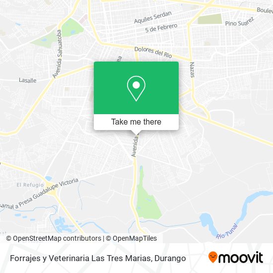 Forrajes y Veterinaria Las Tres Marias map