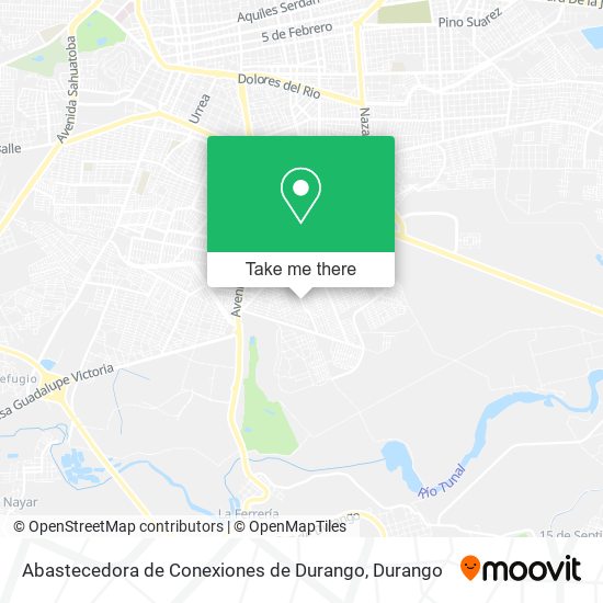 Abastecedora de Conexiones de Durango map