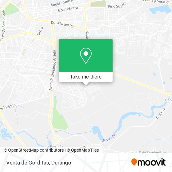 Venta de Gorditas map