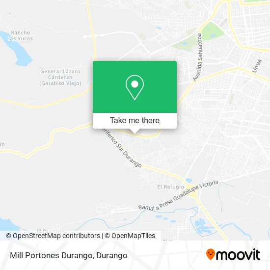 Mapa de Mill Portones Durango