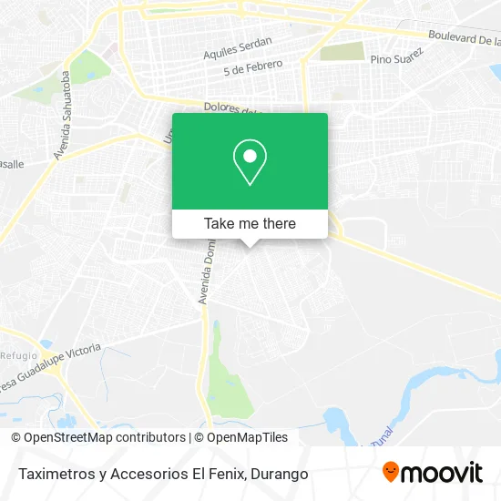 Mapa de Taximetros y Accesorios El Fenix