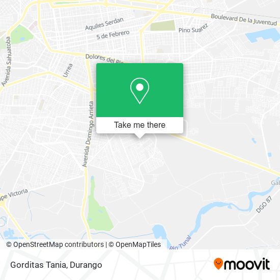 Mapa de Gorditas Tania
