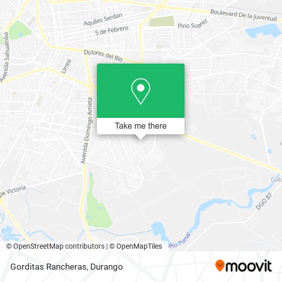 Gorditas Rancheras map