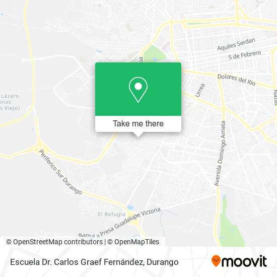 Mapa de Escuela Dr. Carlos Graef Fernández