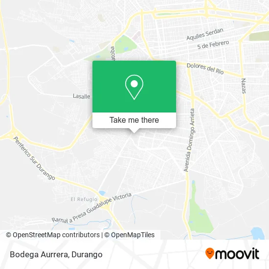 Mapa de Bodega Aurrera
