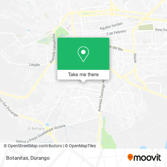 Botanitas map