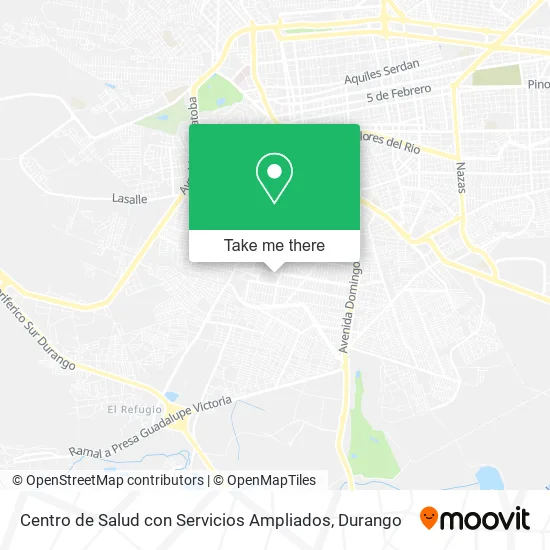 Mapa de Centro de Salud con Servicios Ampliados