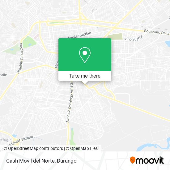 Mapa de Cash Movil del Norte