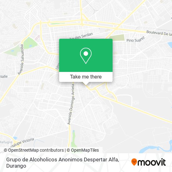 Grupo de Alcoholicos Anonimos Despertar Alfa map