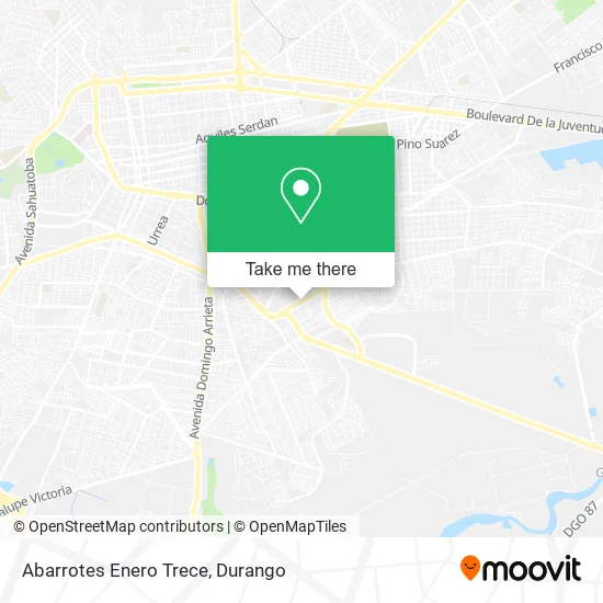 Mapa de Abarrotes Enero Trece