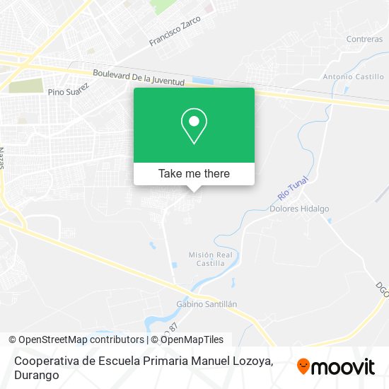 Mapa de Cooperativa de Escuela Primaria Manuel Lozoya