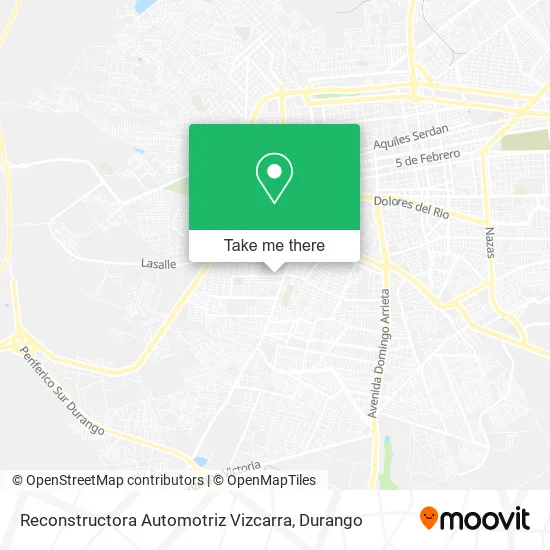 Mapa de Reconstructora Automotriz Vizcarra