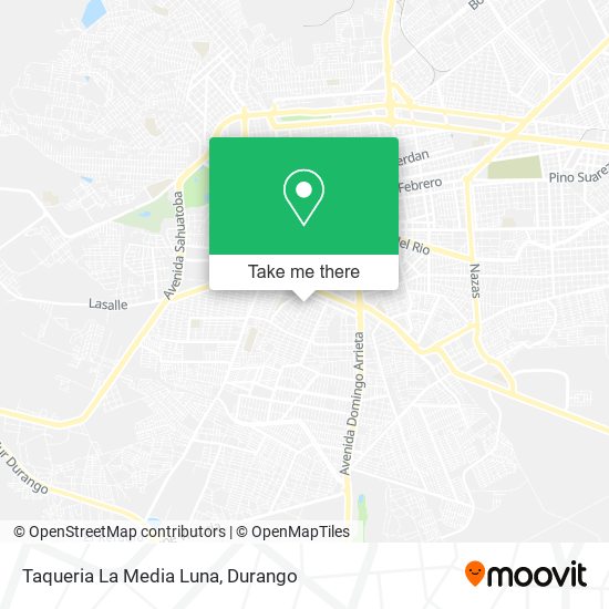 Taqueria La Media Luna map