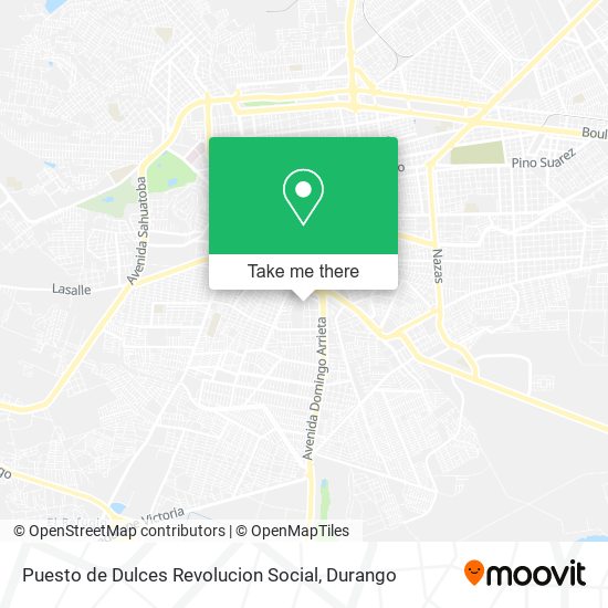 Puesto de Dulces Revolucion Social map