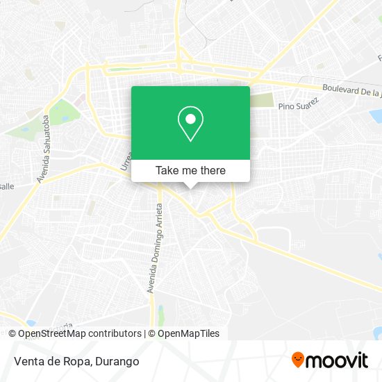 Venta de Ropa map