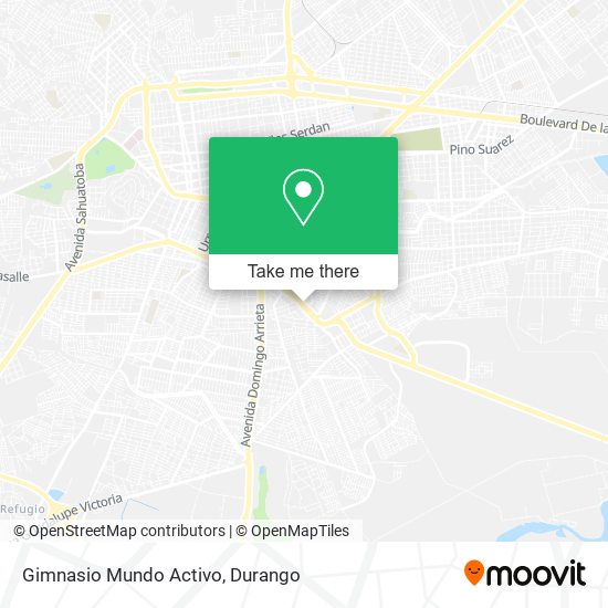 Gimnasio Mundo Activo map