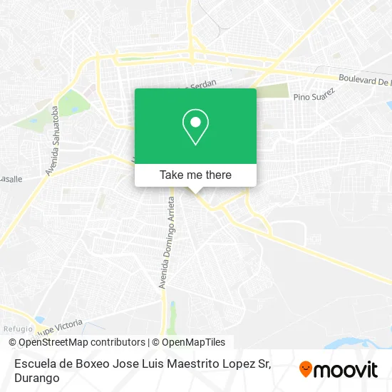 Mapa de Escuela de Boxeo Jose Luis Maestrito Lopez Sr