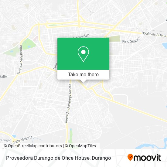 Proveedora Durango de Ofice House map