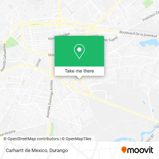 Mapa de Carhartt de Mexico