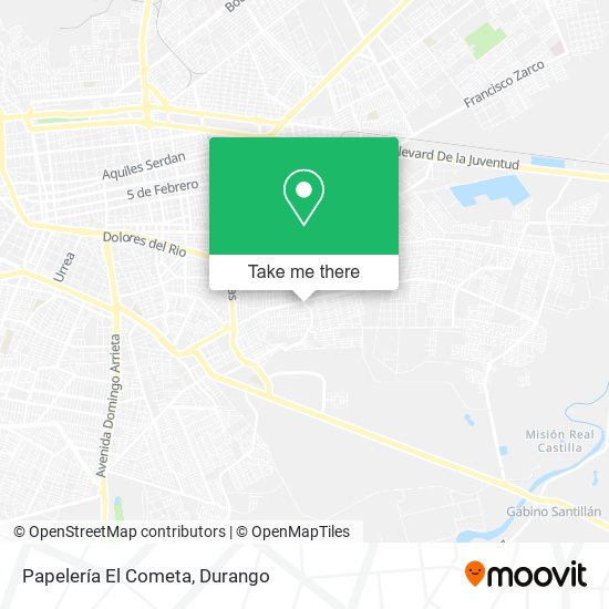 Papelería El Cometa map