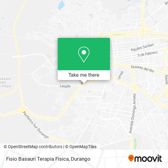Mapa de Fisio Basauri Terapia Fisica
