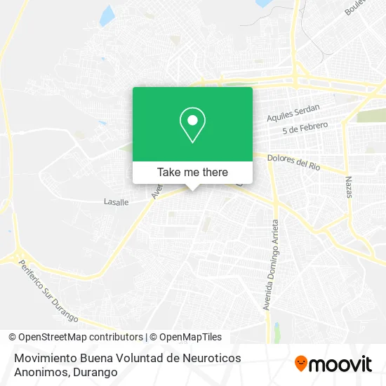 Mapa de Movimiento Buena Voluntad de Neuroticos Anonimos