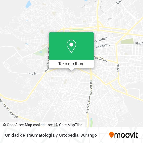 Unidad de Traumatologia y Ortopedia map