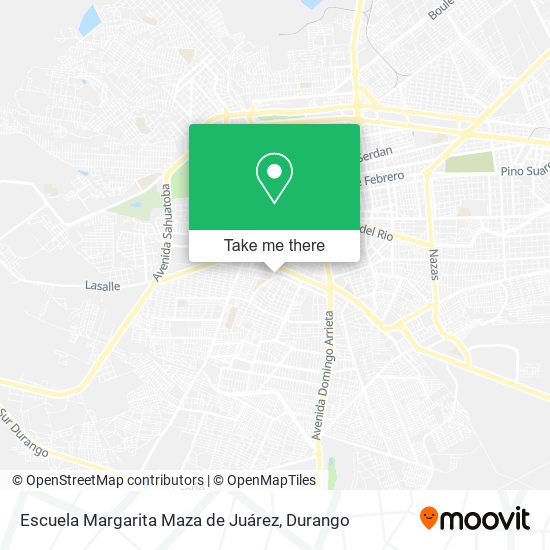 Escuela Margarita Maza de Juárez map