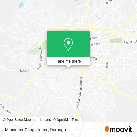 Mapa de Minisuper Chapultepec