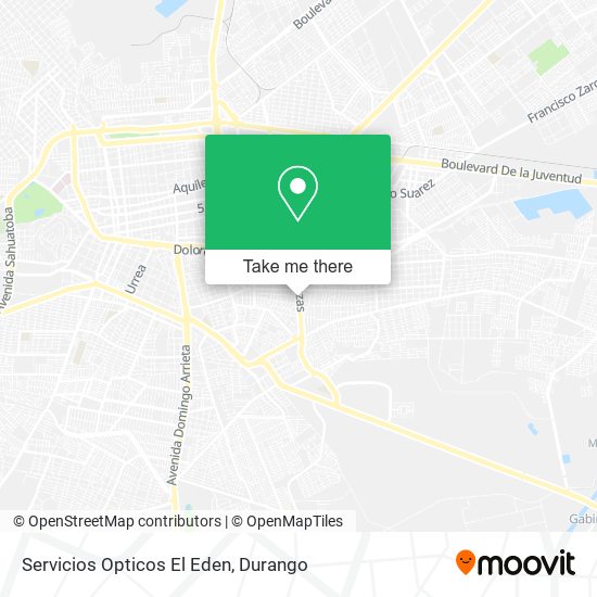 Servicios Opticos El Eden map