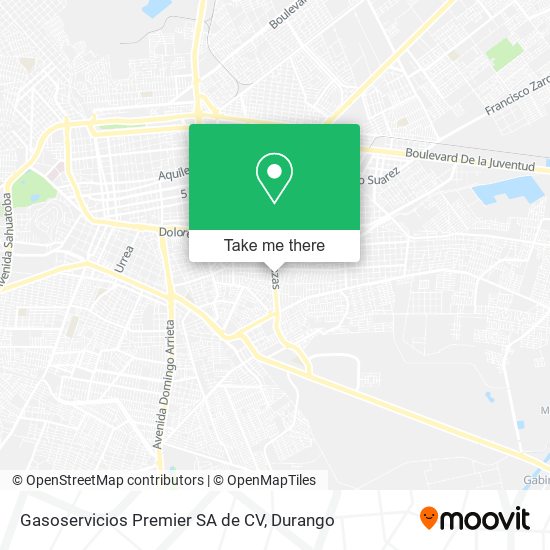 Gasoservicios Premier SA de CV map