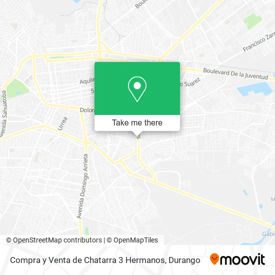 Mapa de Compra y Venta de Chatarra 3 Hermanos