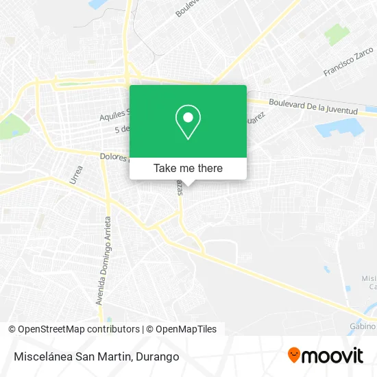 Mapa de Miscelánea San Martin