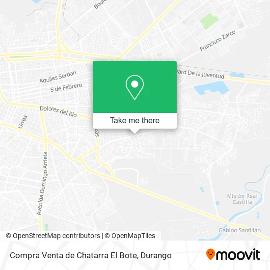 Compra Venta de Chatarra El Bote map