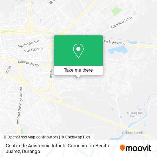 Mapa de Centro de Asistencia Infantil Comunitario Benito Juarez