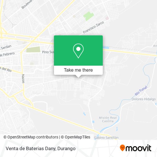Venta de Baterias Dany map