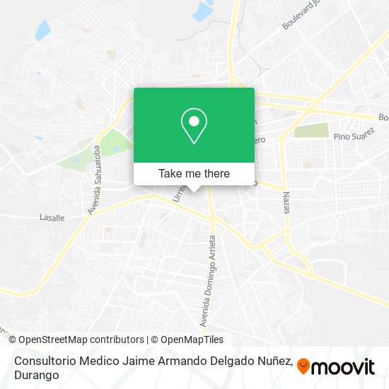 Mapa de Consultorio Medico Jaime Armando Delgado Nuñez