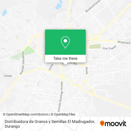 Mapa de Distribuidora de Granos y Semillas El Madrugador