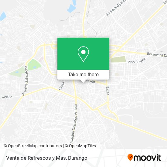 Venta de Refrescos y Más map