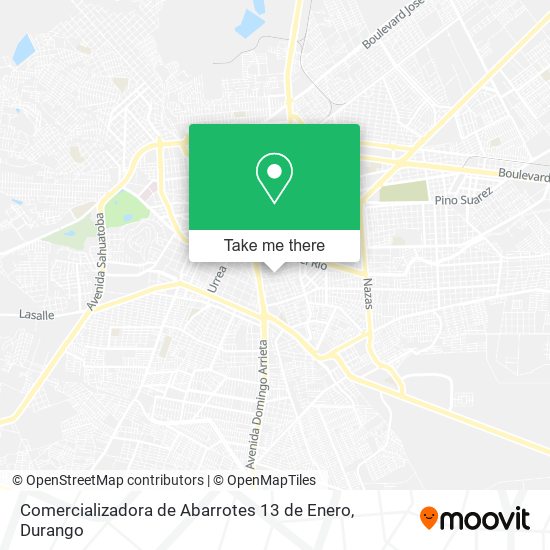 Comercializadora de Abarrotes 13 de Enero map