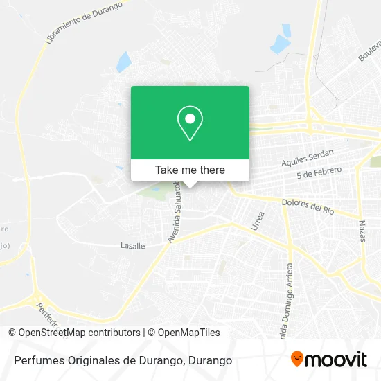 Perfumes Originales de Durango map