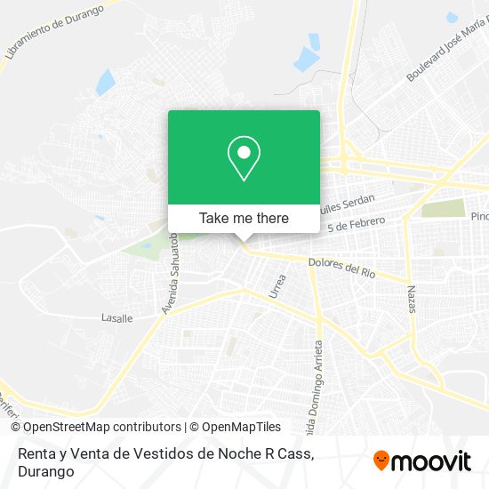 Renta y Venta de Vestidos de Noche R Cass map