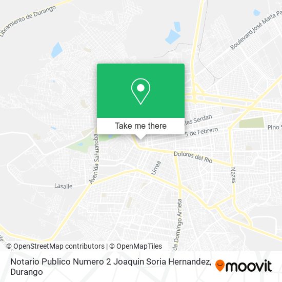 Mapa de Notario Publico Numero 2 Joaquin Soria Hernandez