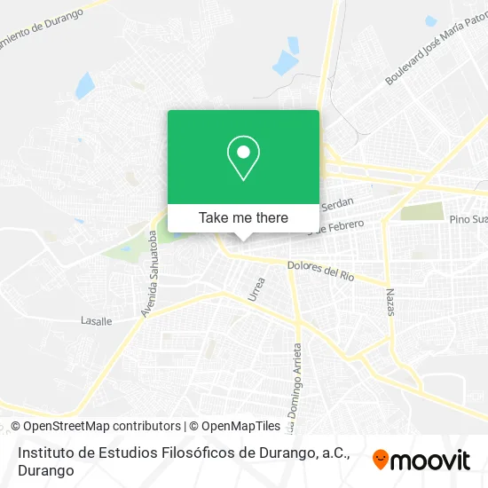Mapa de Instituto de Estudios Filosóficos de Durango, a.C.