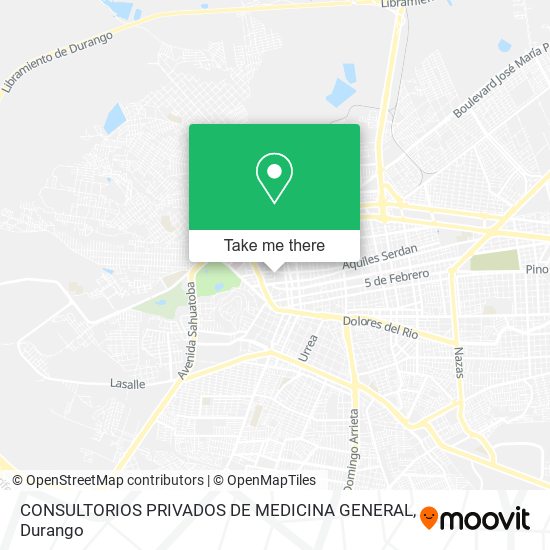 CONSULTORIOS PRIVADOS DE MEDICINA GENERAL map