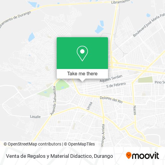 Mapa de Venta de Regalos y Material Didactico