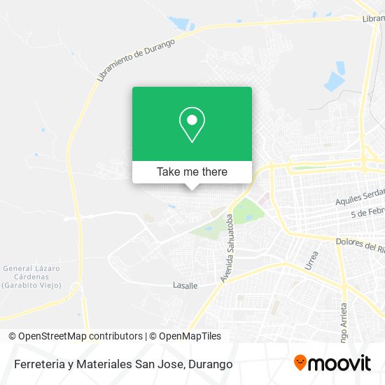 Mapa de Ferreteria y Materiales San Jose