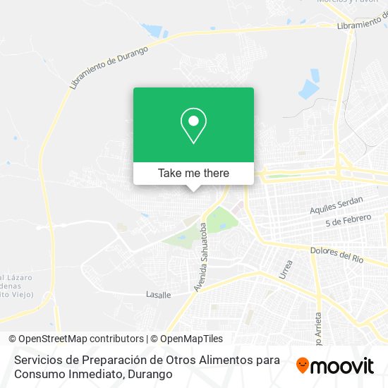 Servicios de Preparación de Otros Alimentos para Consumo Inmediato map