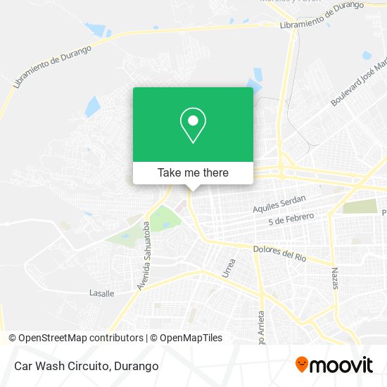 Car Wash Circuito map